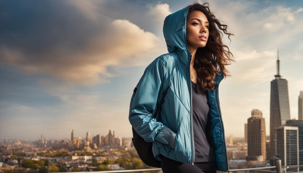 kurtka w sportowym stylu